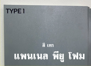 แพนเนล พียู TYPE 1 สีเทา 