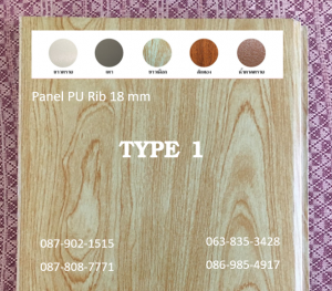 แพนเนล พียู TYPE 1 สีขาวเผือก