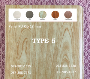 แพนเนล พียู TYPE 5 สีขาวเผือก