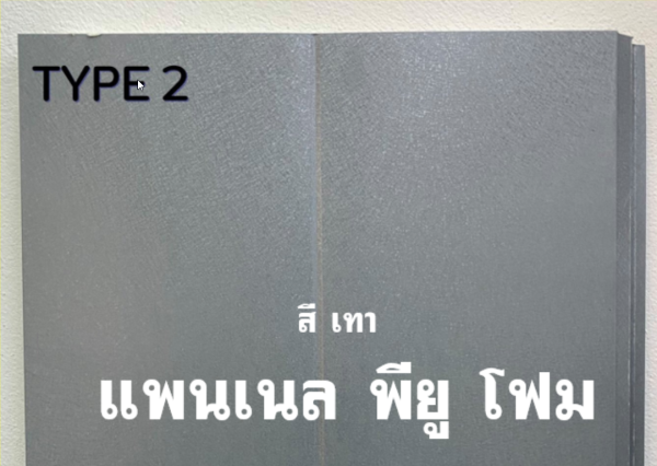 แพนเนล พียู TYPE 5 สีเทา