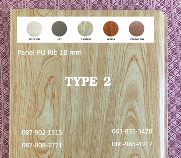แพนเนล พียู TYPE 5 สีขาวเผือก