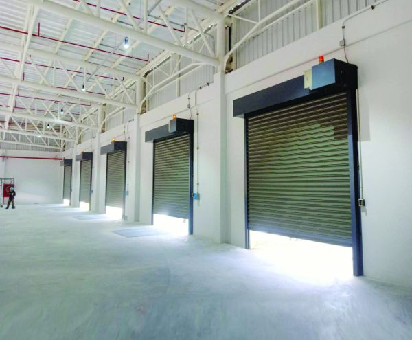 ประตูม้วน ShutterEx® สี Nuvo Blue