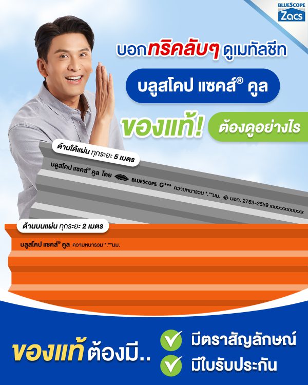 ซิตรัส โอเร้นจ์ บลูสโคป แซคส์ (BLUESCOPE ZACS®)