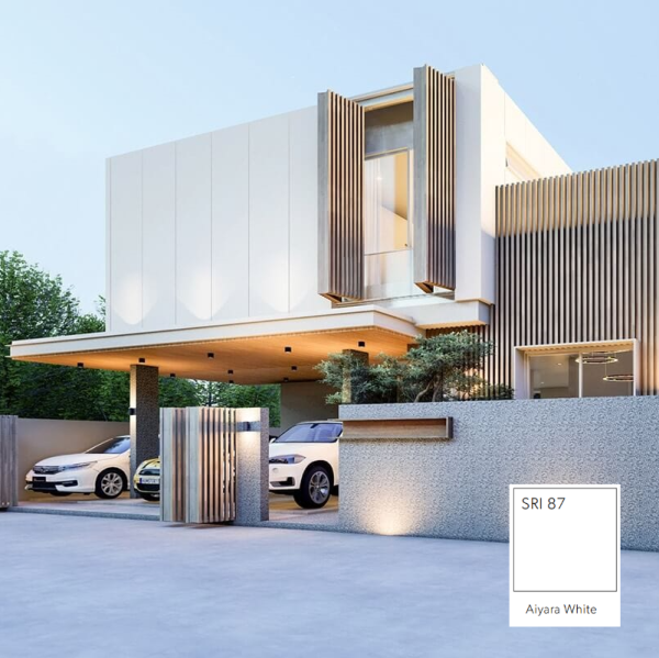 Aiyara White SRI 87 Colorbond® For Sandwich Panel